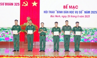  Sư đoàn 325 tổ chức hội thao “Bình dân học vụ số”